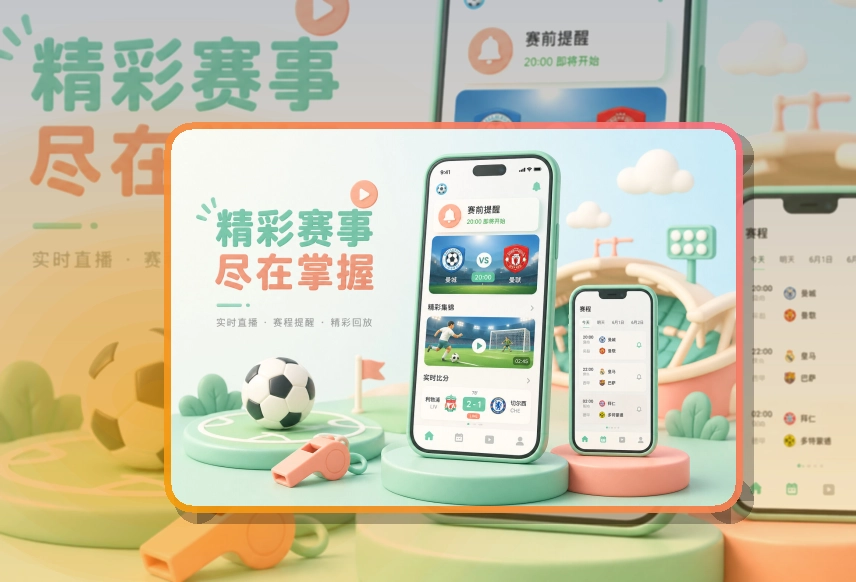 开云 App细节设计，赛程比分更好找 页面展示
